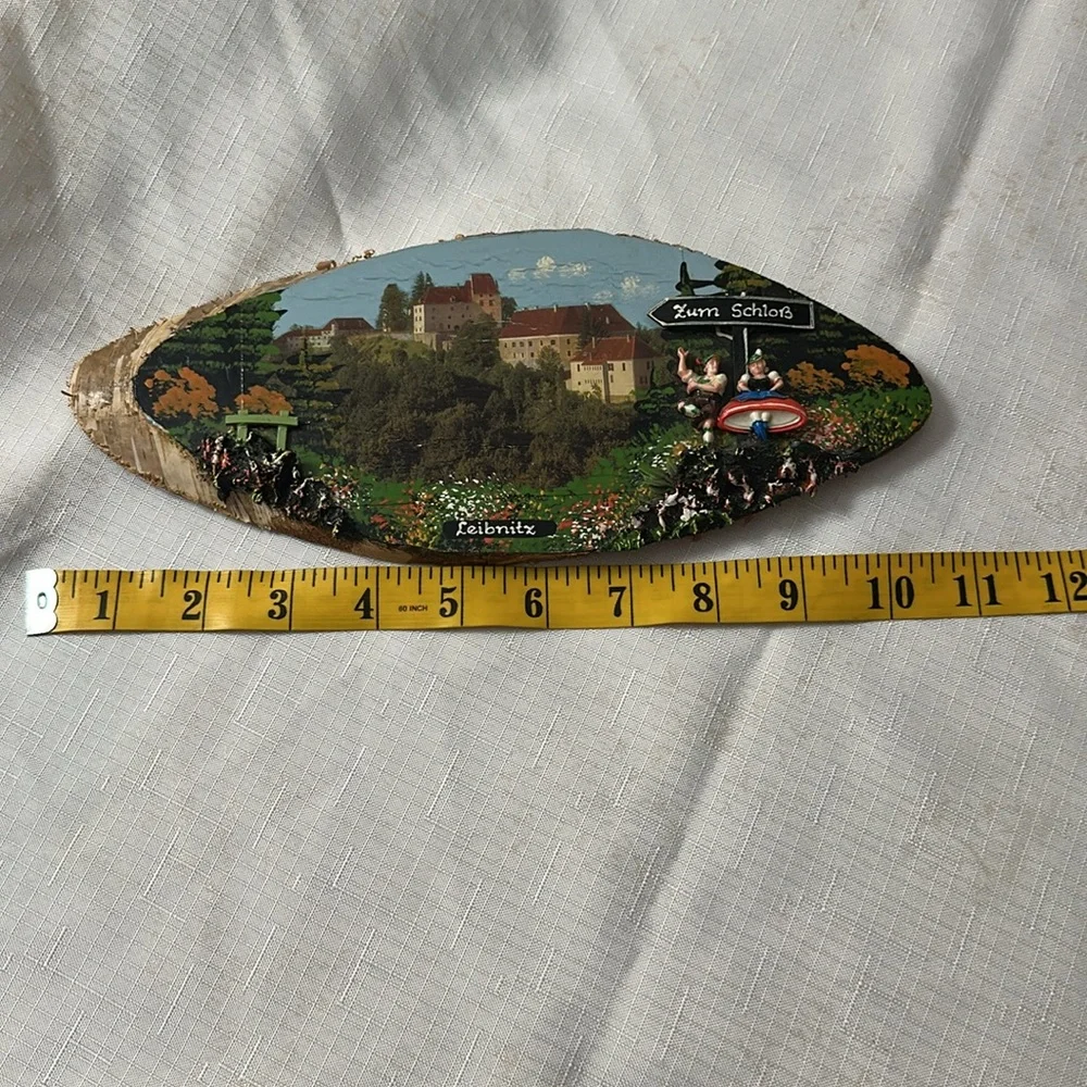 Leibnitz, Germany wood plaque Souvenir Zum Schloss German